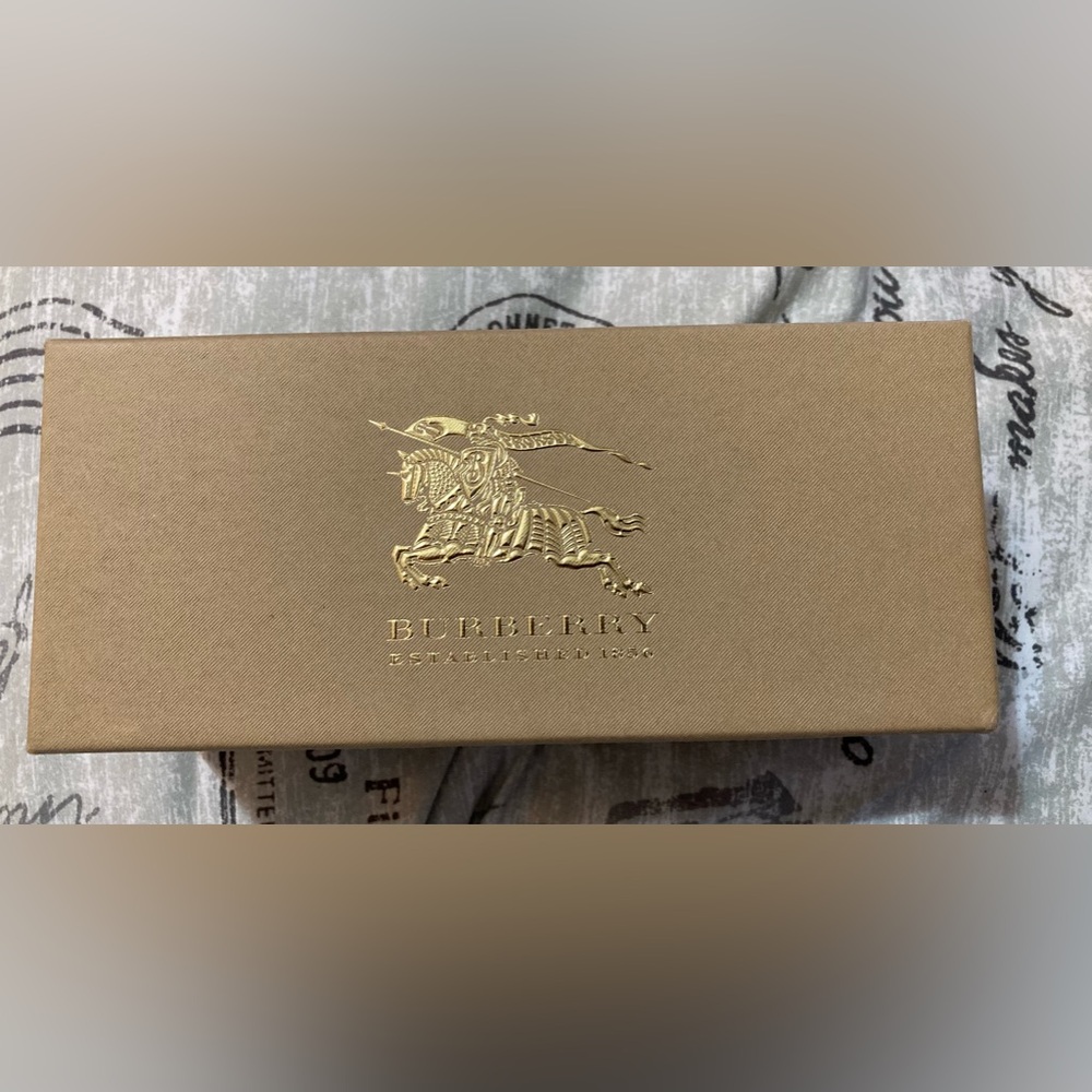New Burberry Sunglass box with Care booklet.